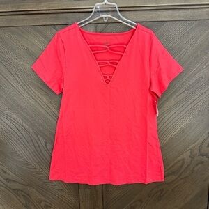 Torrid Foxy V-Neck Strappy Top Size 2X